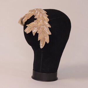 1950's Beaded and Sequin Laurel Leaf Headpiece